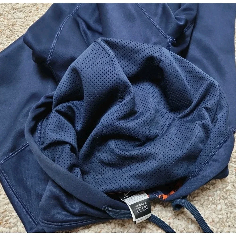 Nike Therma Fit Large Spell Out Script Detroit Tigers Baseball Zip Hoodie